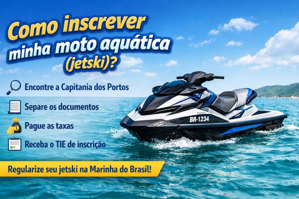 Como inscrever minha moto aquática (jetski)