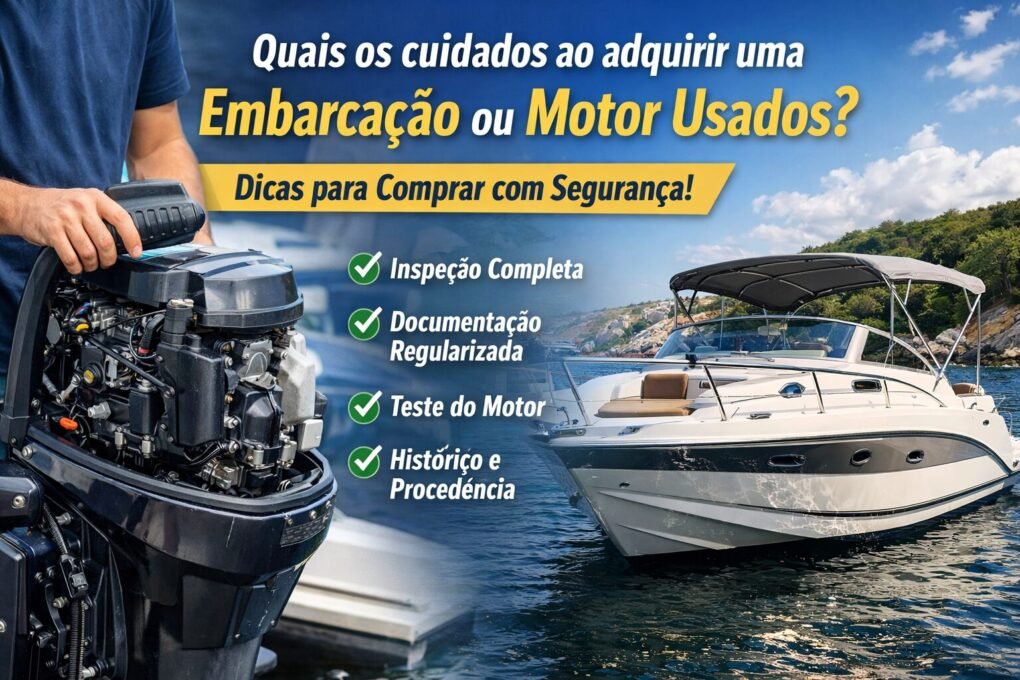 Quais os cuidados ao adquirir uma embarcacao ou motor usados