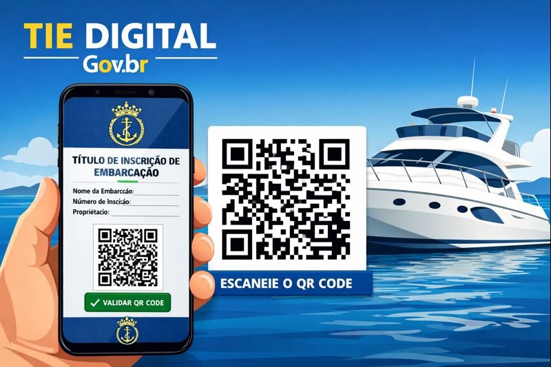 TIE Digital Gov.br Como Baixar e Validar QR Code da Embarcação