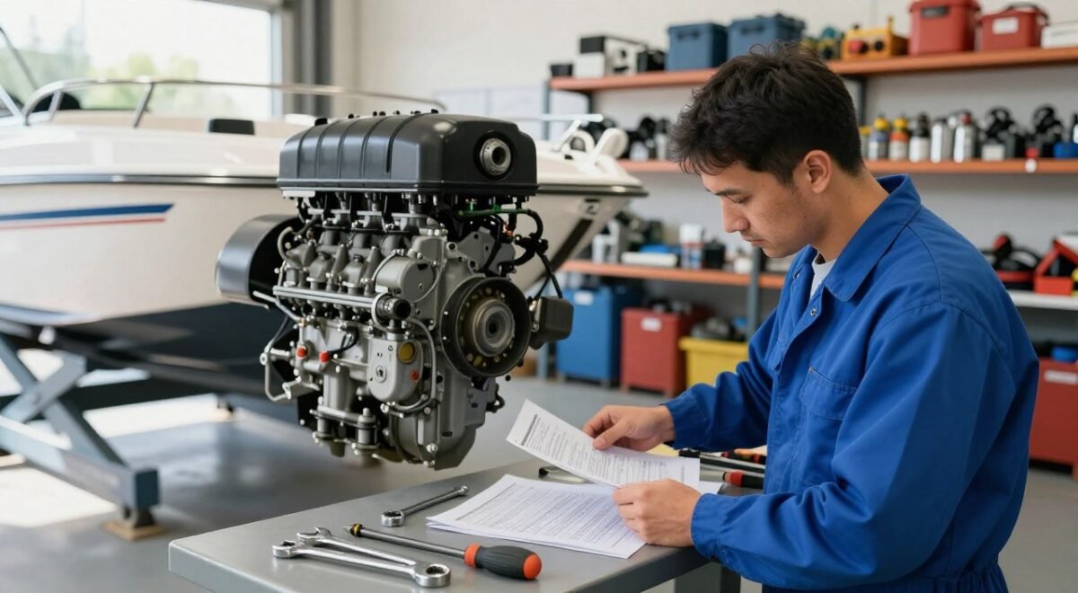 Troca de Motor de Barco