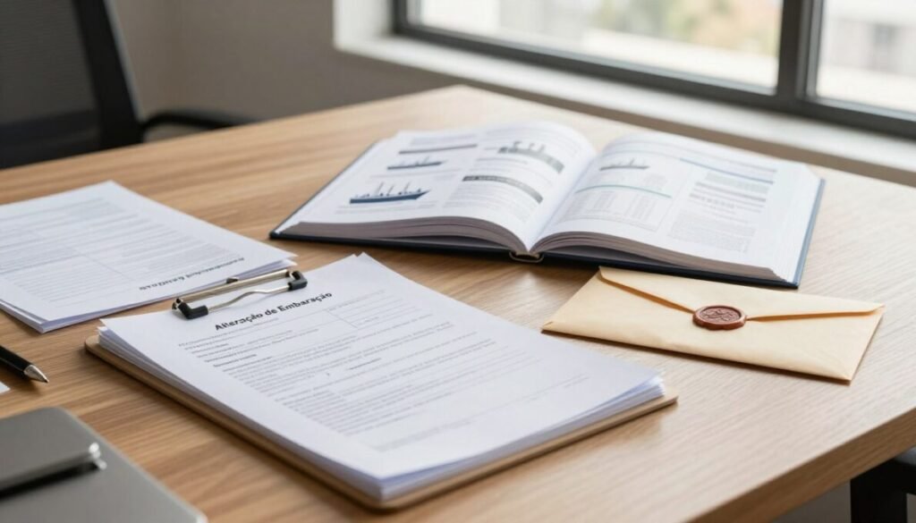 documentos para alteração de embarcação