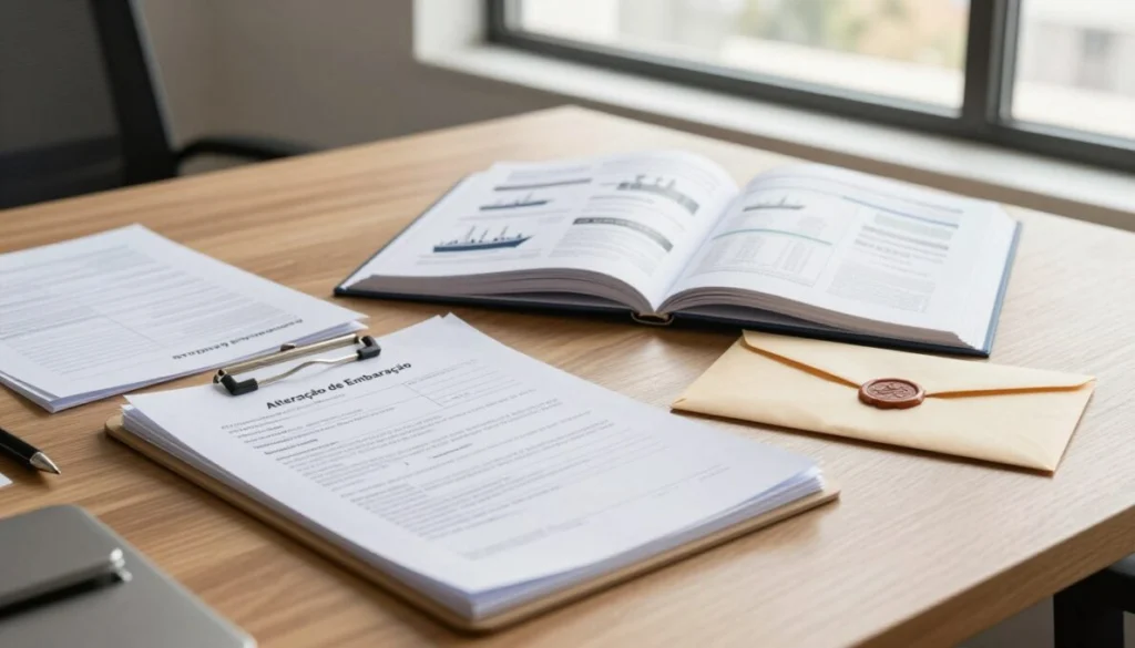 documentos para alteração de embarcação