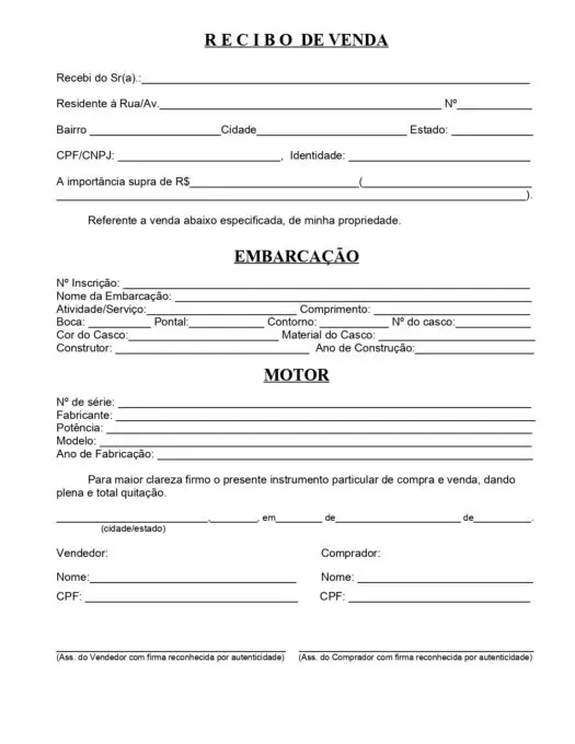 Transferência de Propriedade de Embarcação
