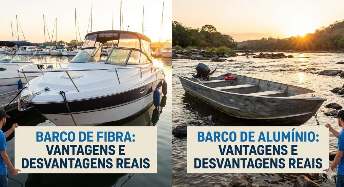 Barco de Fibra ou Alumínio Vantagens e Desvantagens Reais.