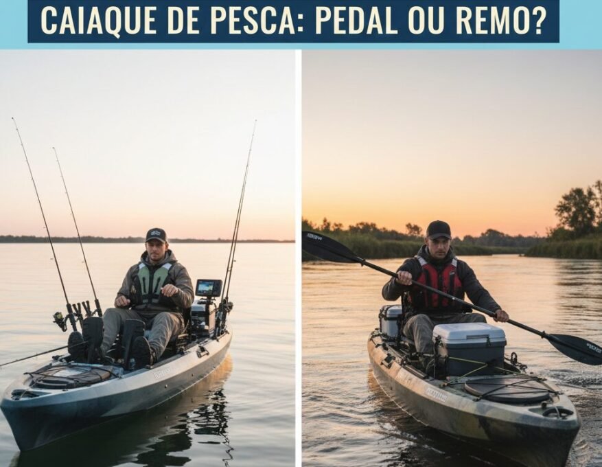 Caiaque de Pesca com Pedal ou Remo