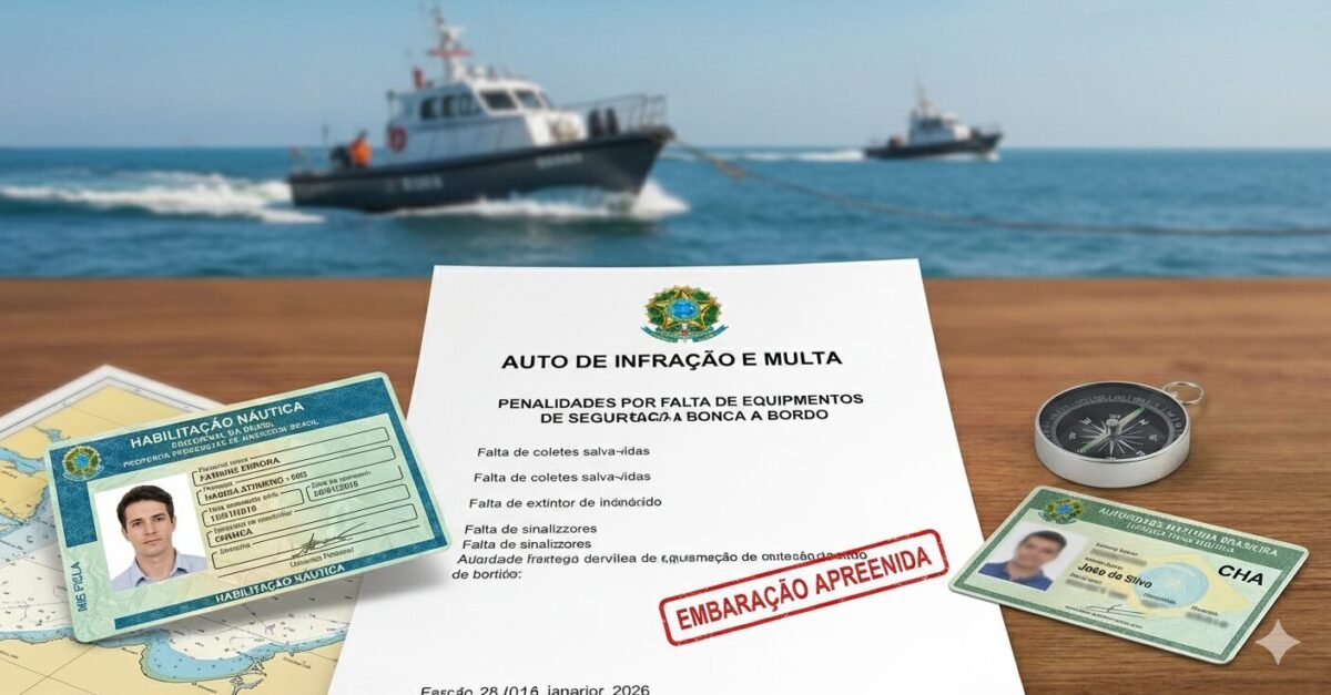 Penalidades por Falta de Equipamentos de Segurança a Bordo