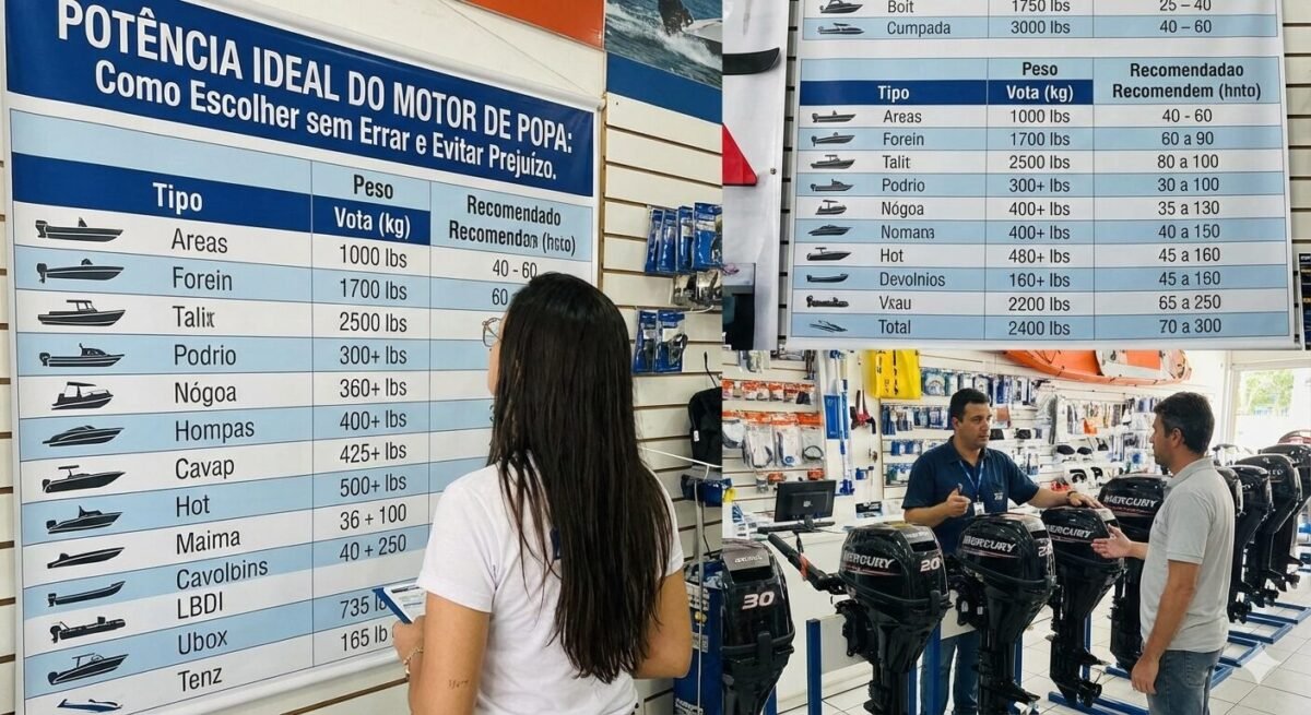 Potência Ideal do Motor de Popa Como Escolher sem Errar