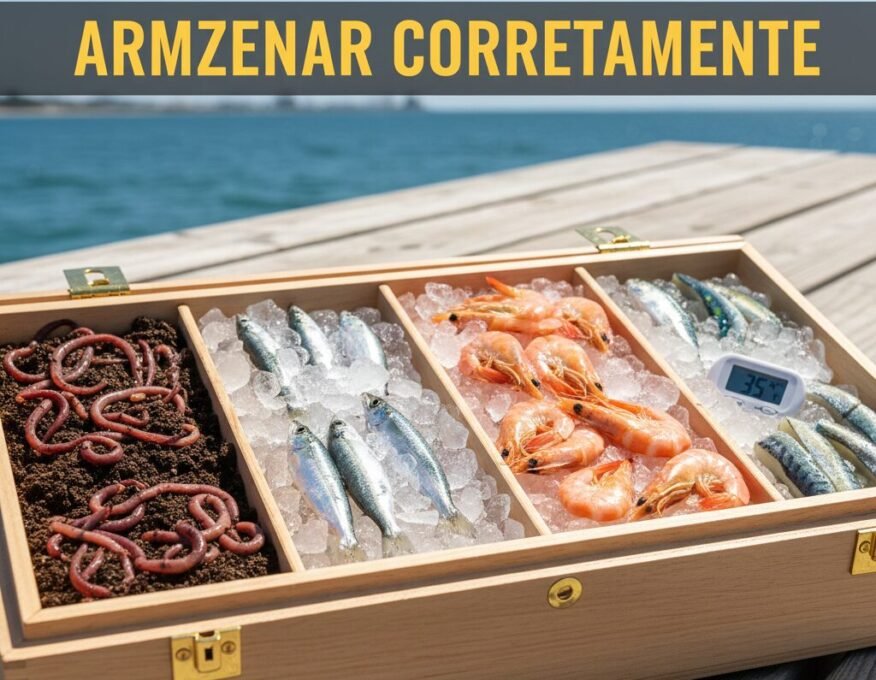 armazenar iscas naturais corretamente