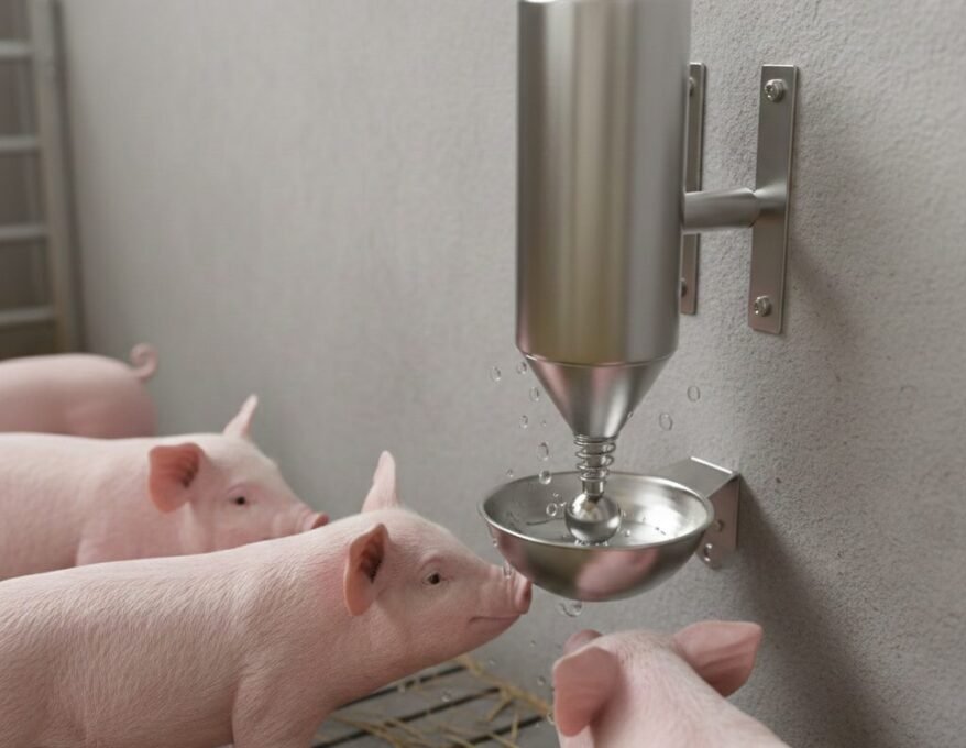 Bebedouro Automático Tipo Nipple para Suínos.