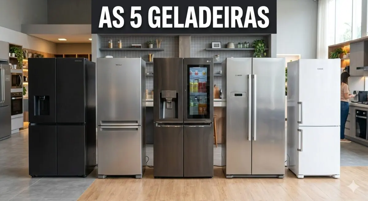 As 5 Geladeira mais Vendidas e recomendadas